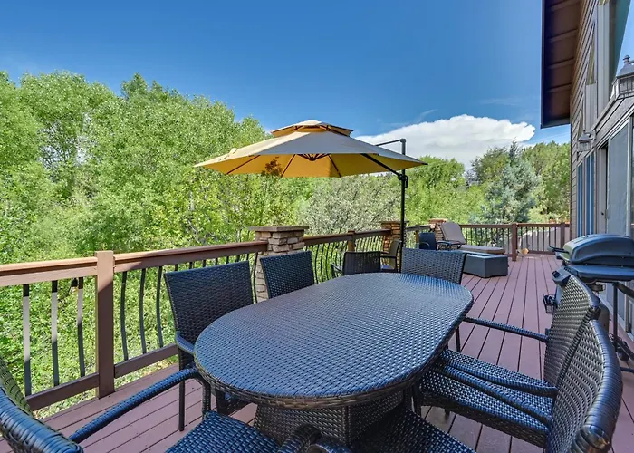 Log In W/ Deck, Mtn & Creek Views