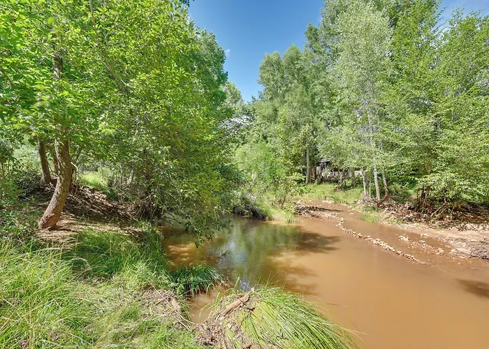 Log In W/ Deck, Mtn & Creek Views